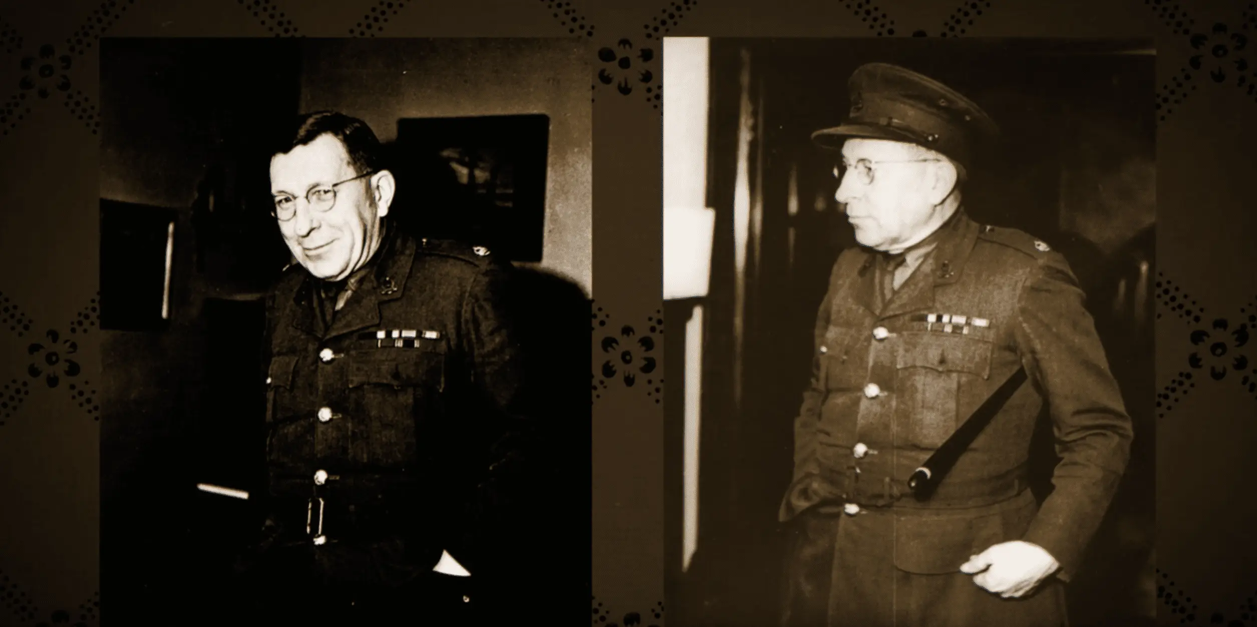 a collage of two men in military uniforms