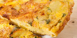 a close up of food