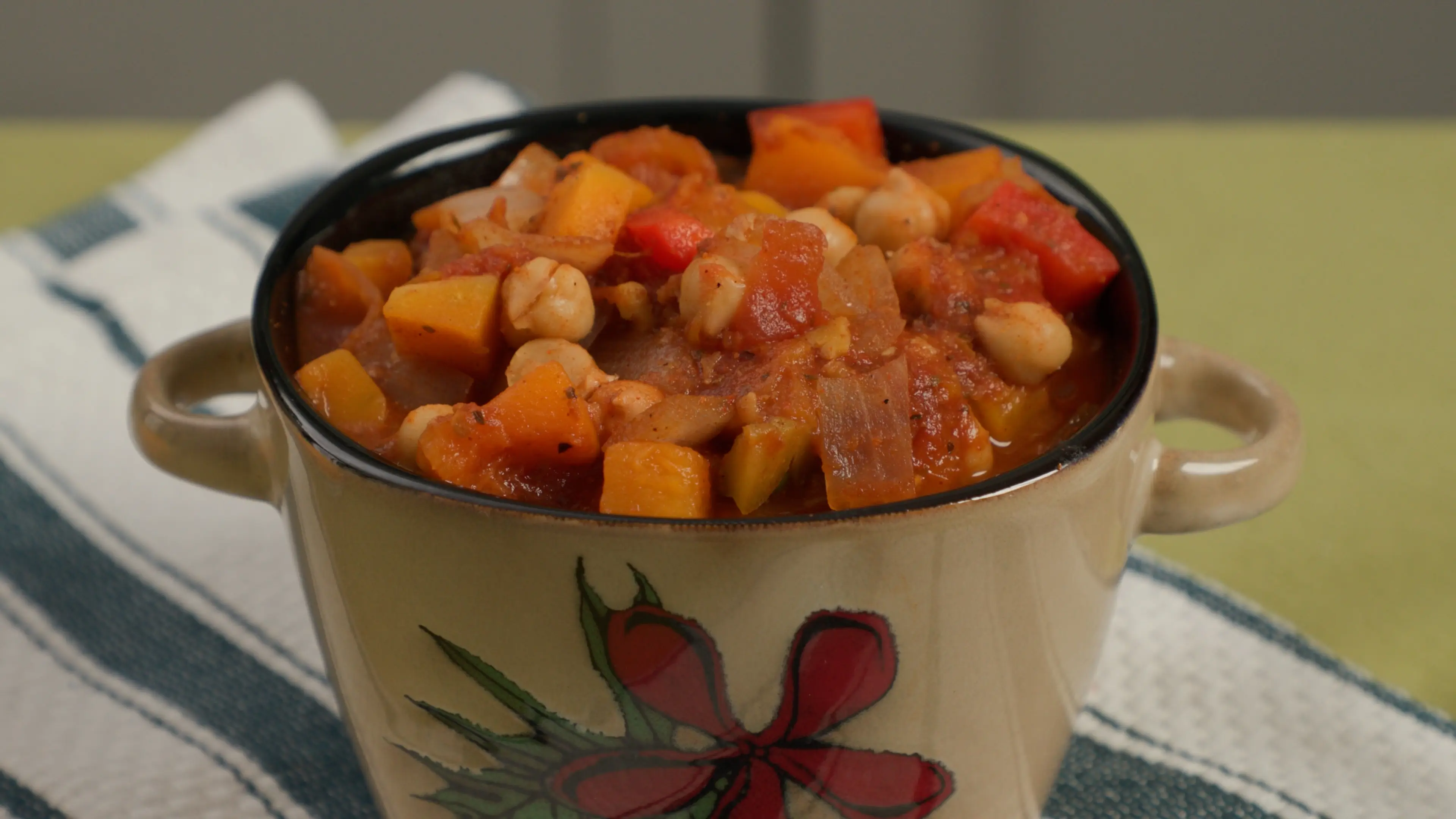 a bowl of soup with vegetables