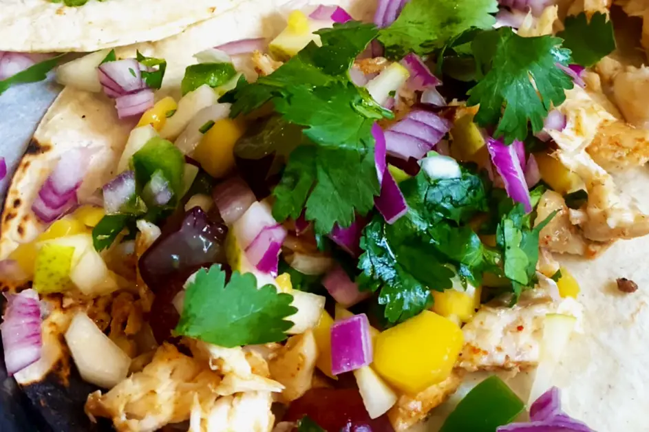 a close up of food
