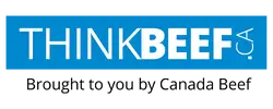 a blue and white sign with black background