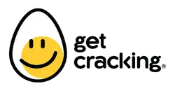 a yellow and white egg with a smiley face