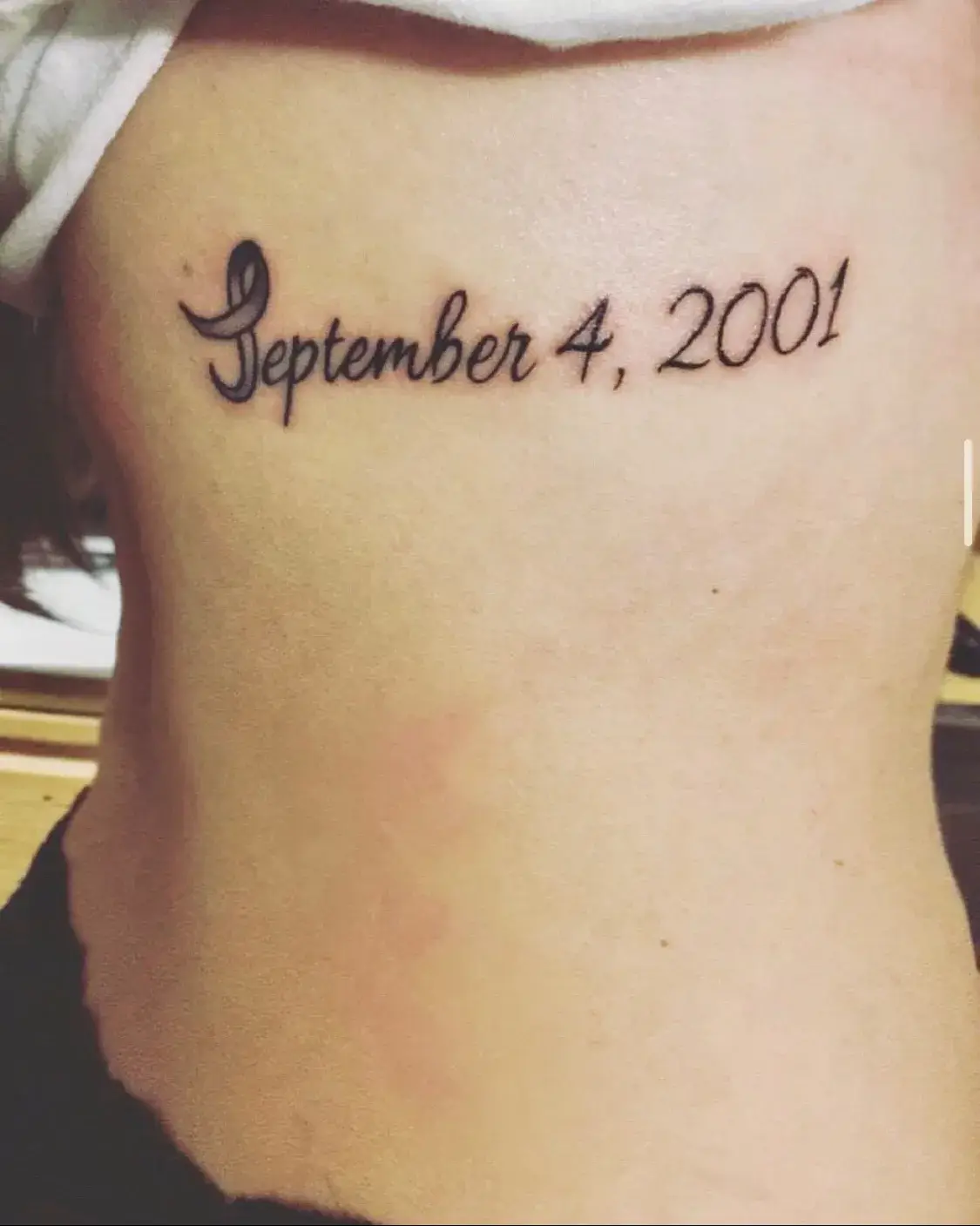 a tattoo on a person's back