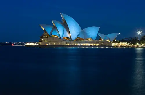Sydney Opera House with a pointed roof