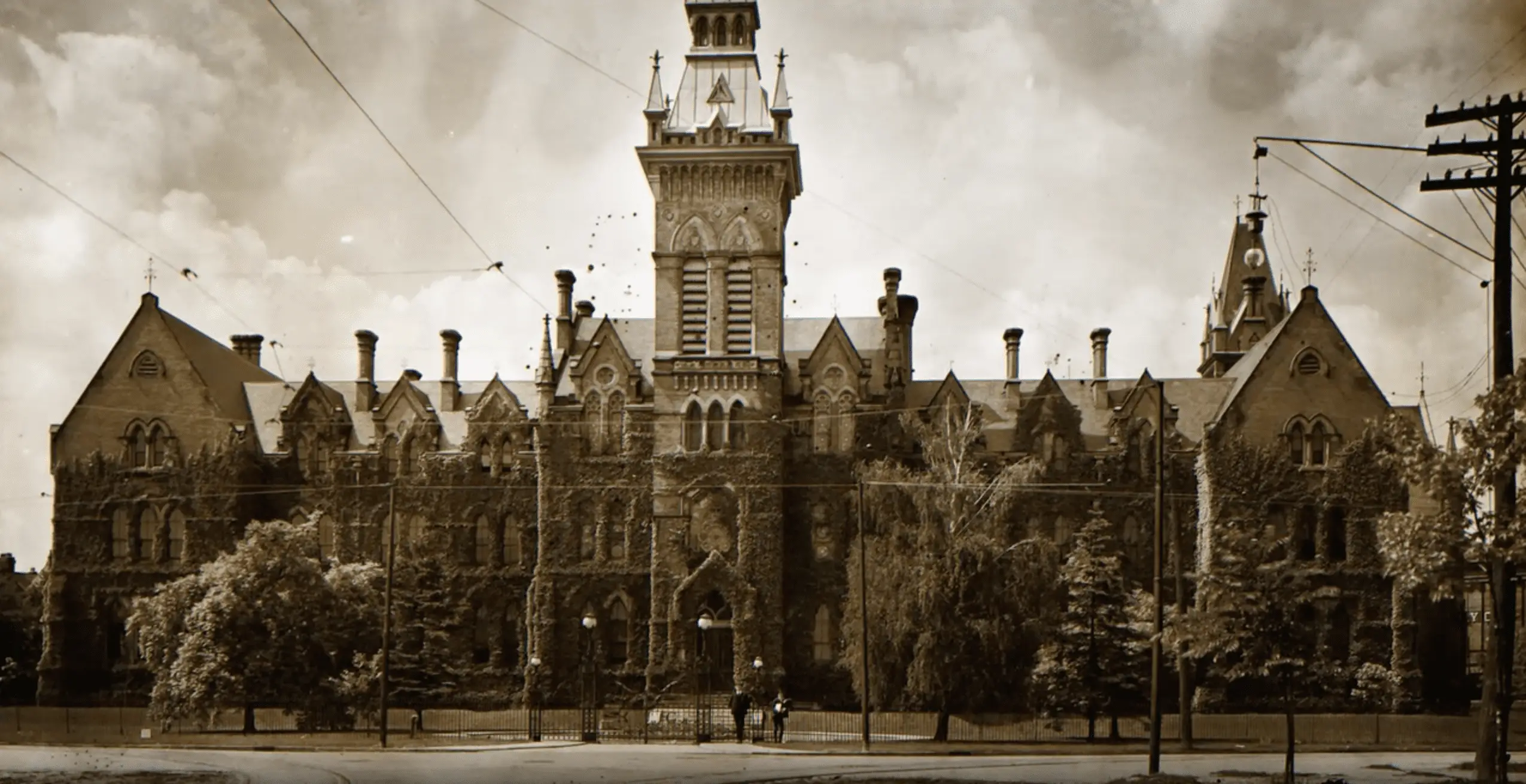a building with a tower