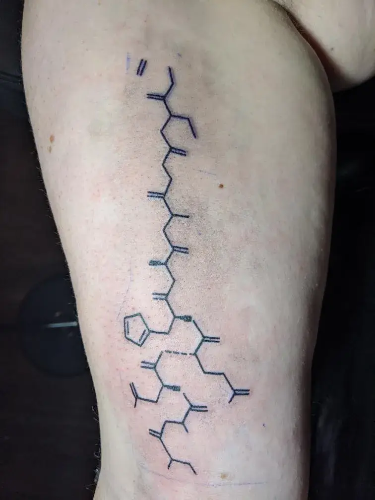 a tattoo on a person's arm
