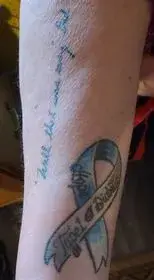 a tattoo on a person's arm