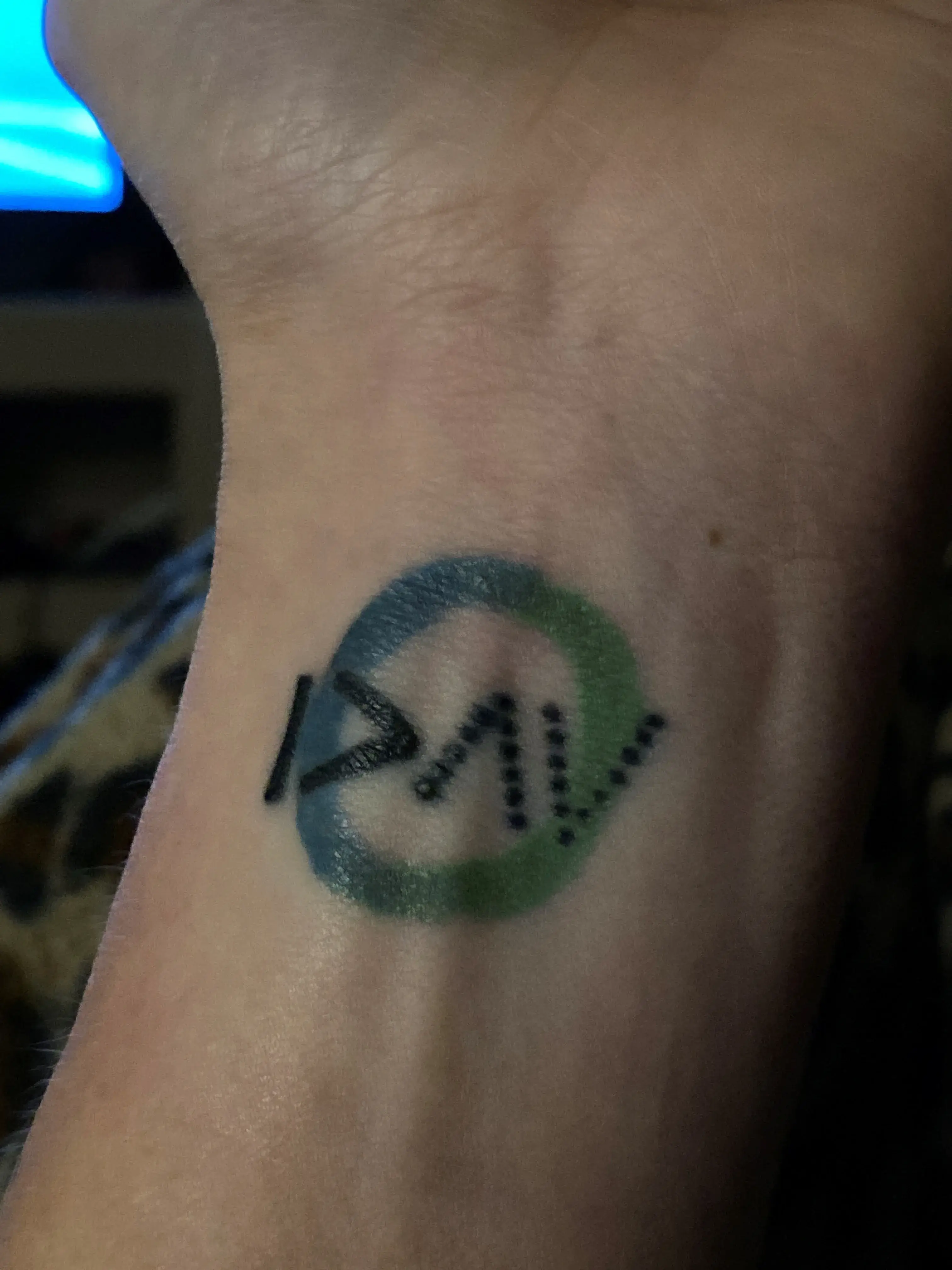 a tattoo on a wrist