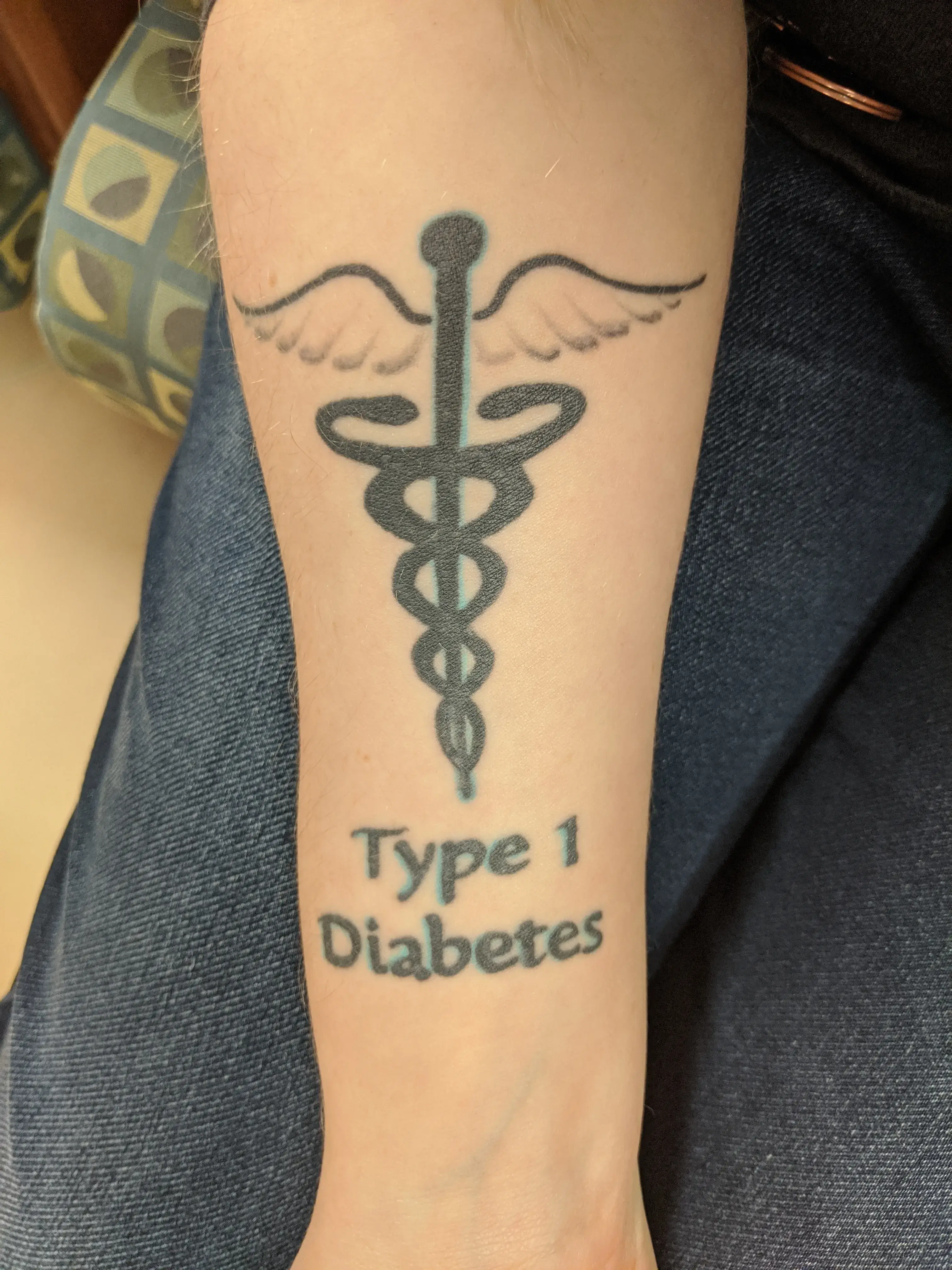 a tattoo on a person's arm
