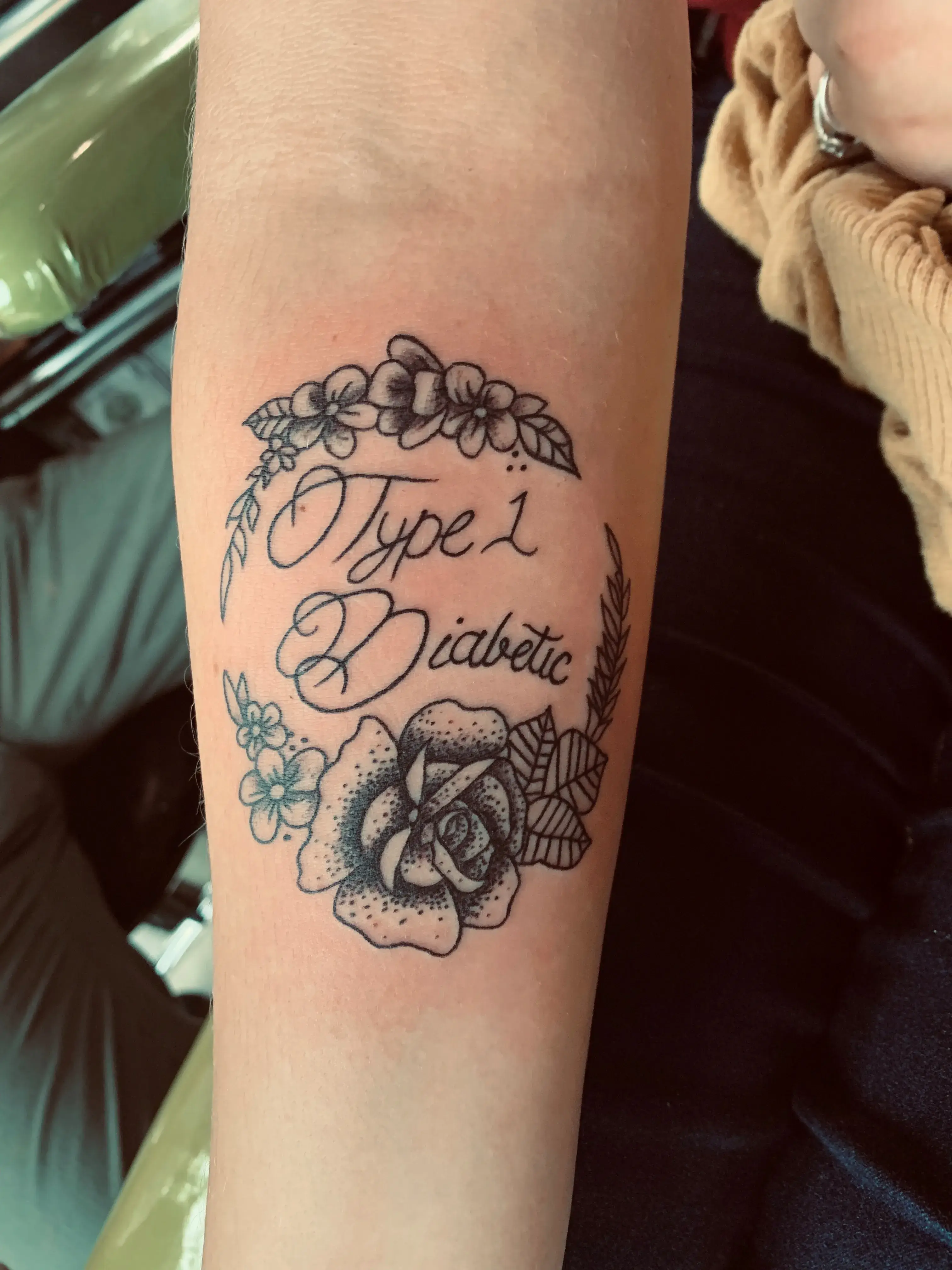 a tattoo on a person's arm