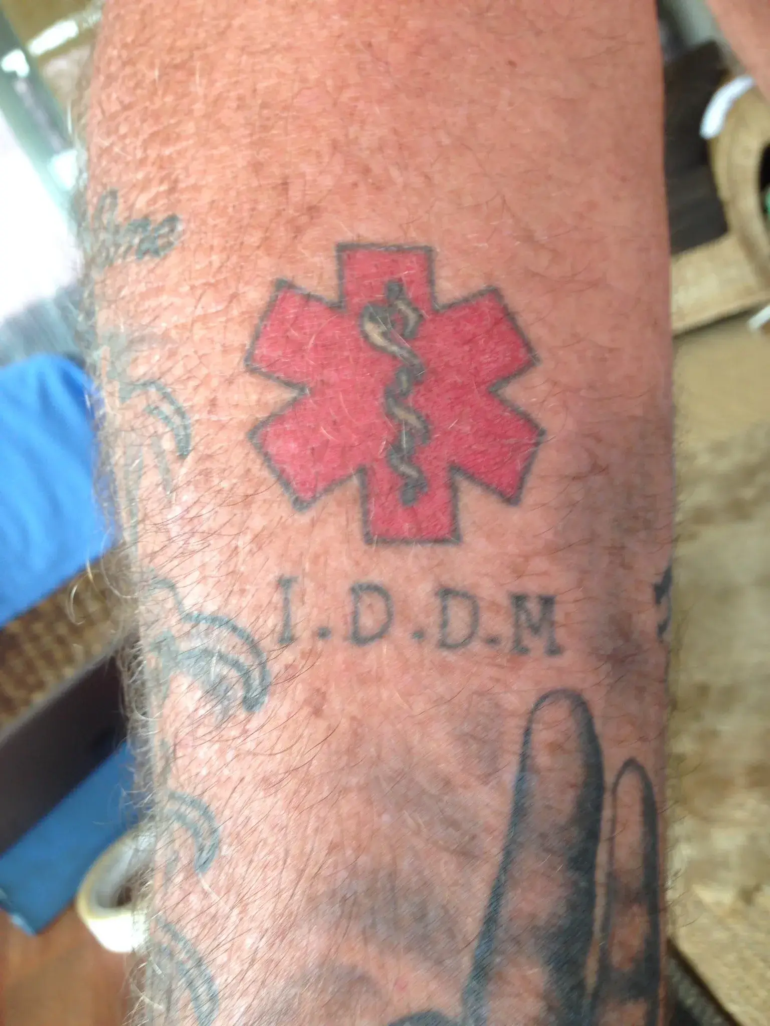 a tattoo on a person's arm
