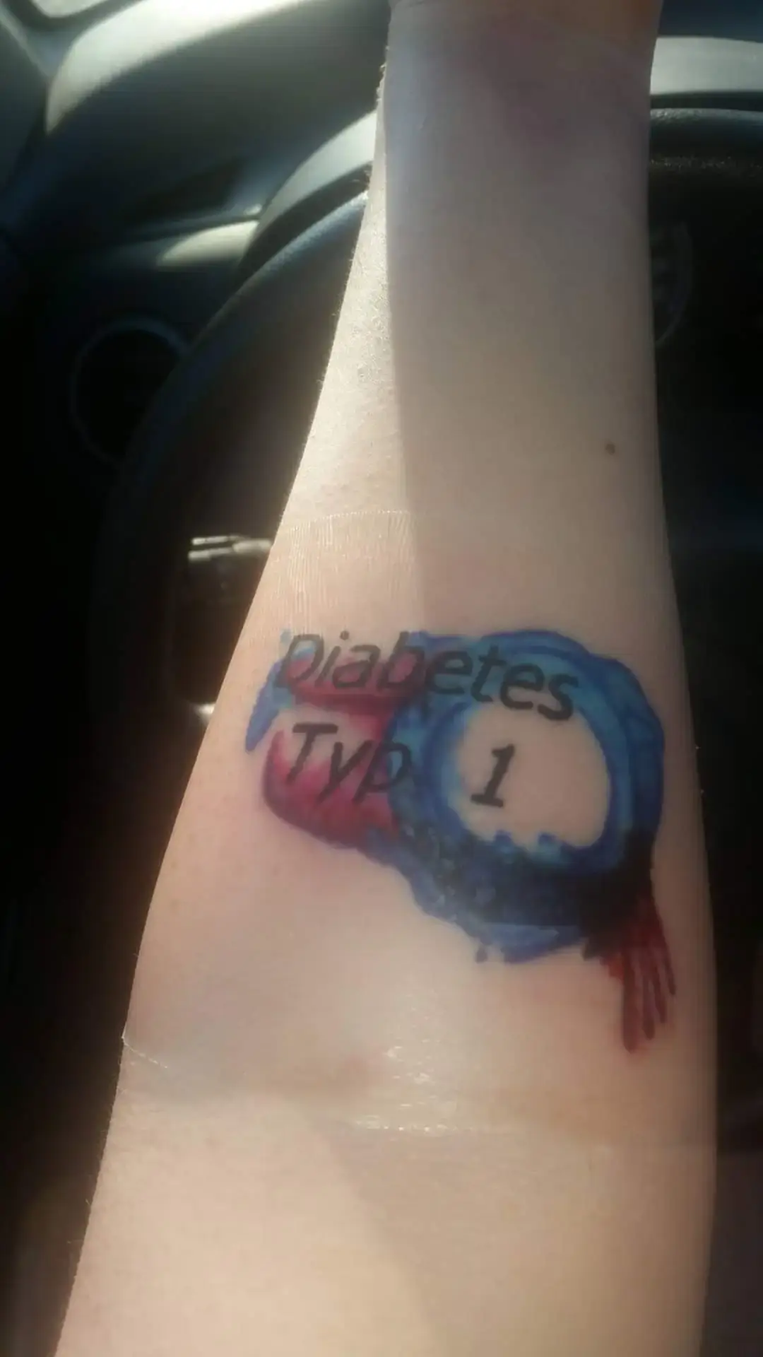 a tattoo on a person's arm