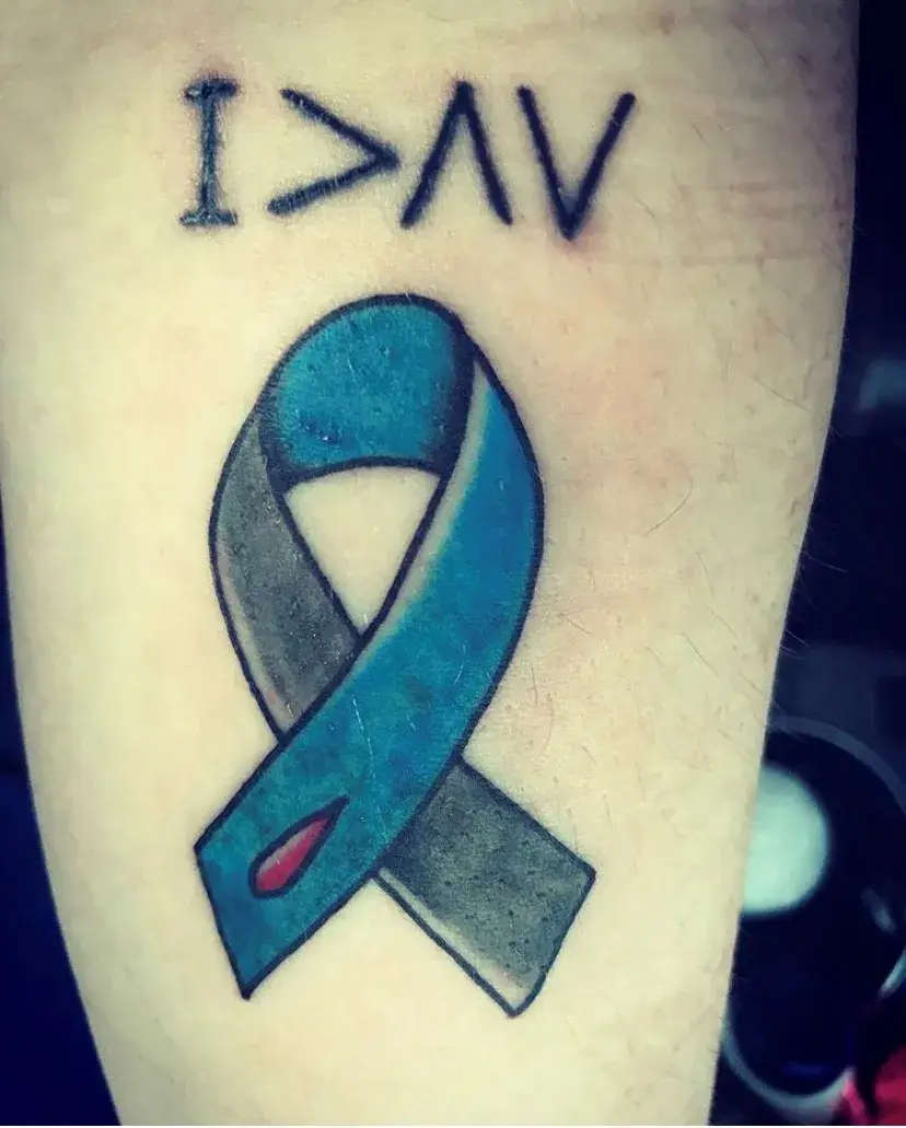 a tattoo on a person's arm