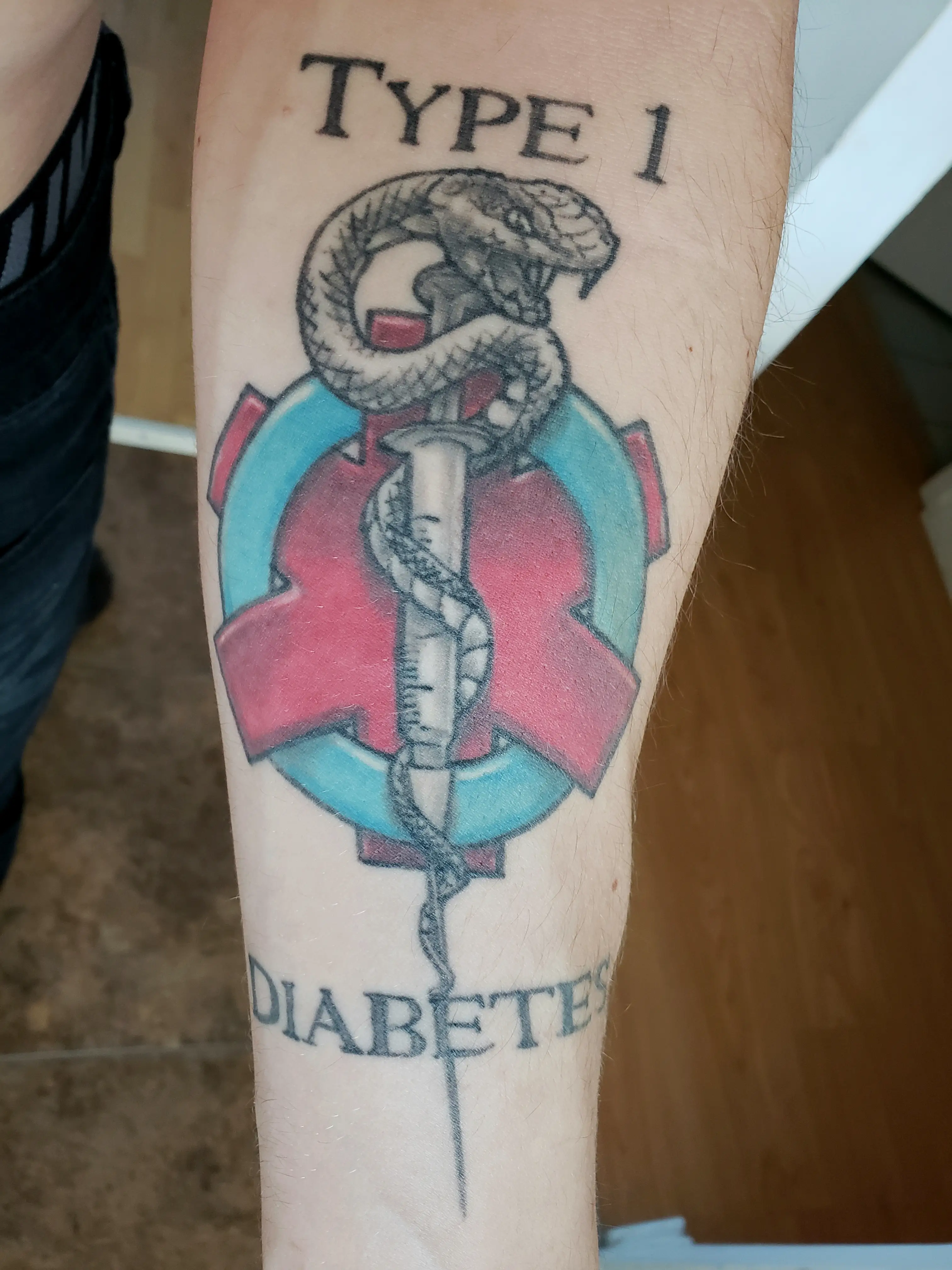 a tattoo on a person's arm