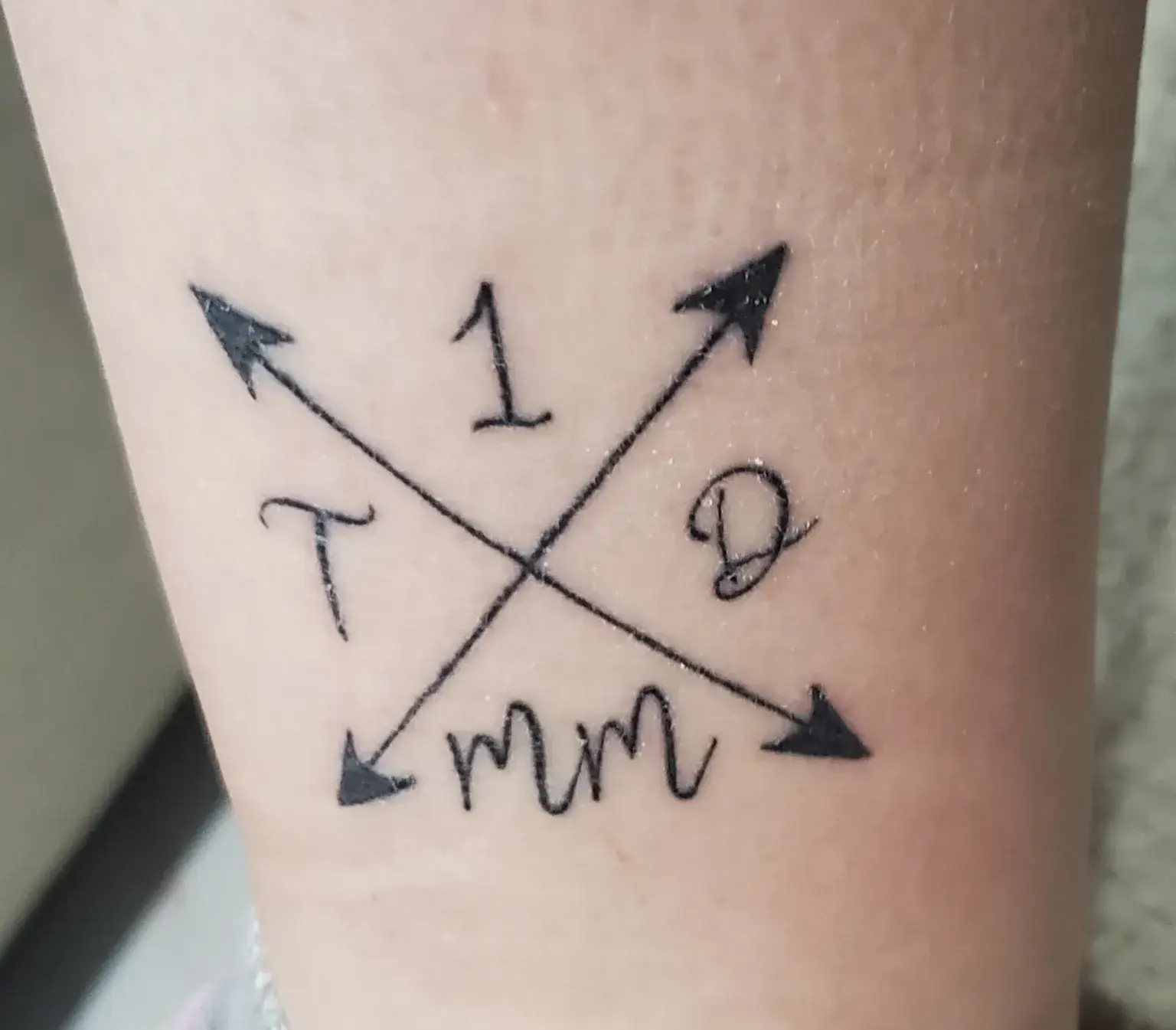 a tattoo on a person's arm