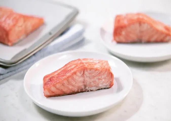 a plate of food on a table