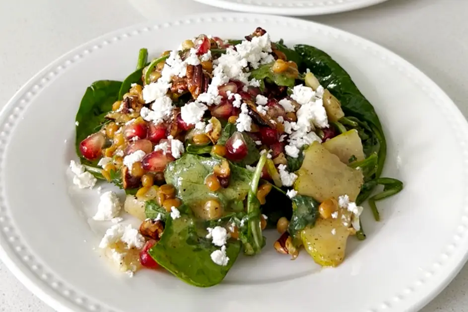 Pear and lentil salad