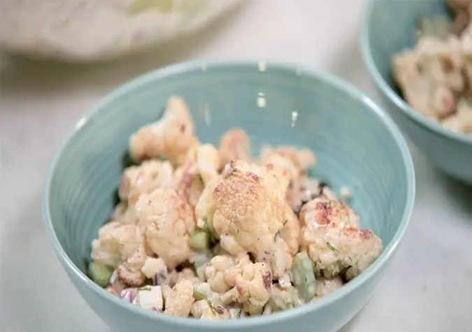 a bowl of food on a table