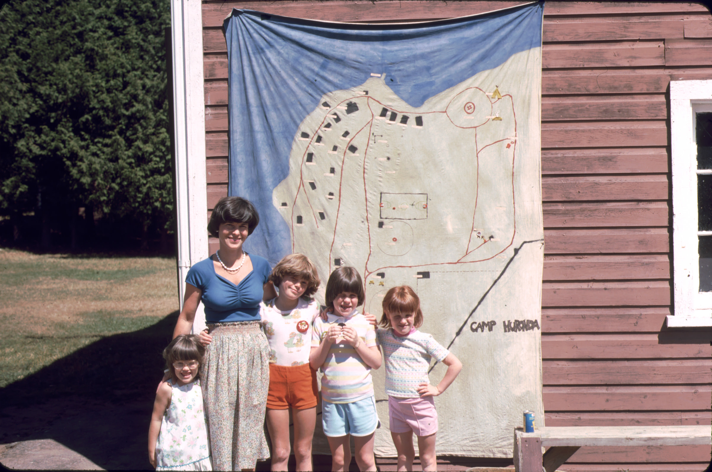 Bonnie Jackson with daughter Joanna (second to right)