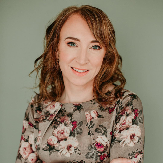a person with red hair