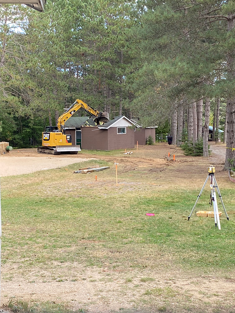 Demolition of Camp Huronda Washrooms
