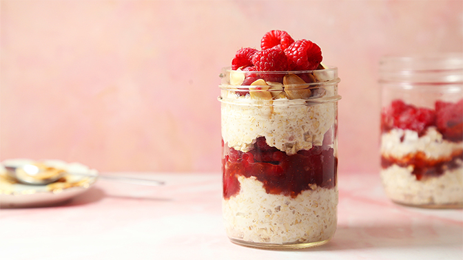 a dessert in a glass cup